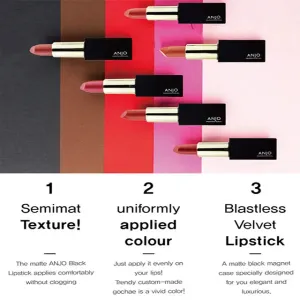 مجموعة مكياج الشفاه غير اللامعة للعناية بالبشرة الكورية - Velvet Coral Korean Skin Care Beauty LIP Matte Makeup Sets