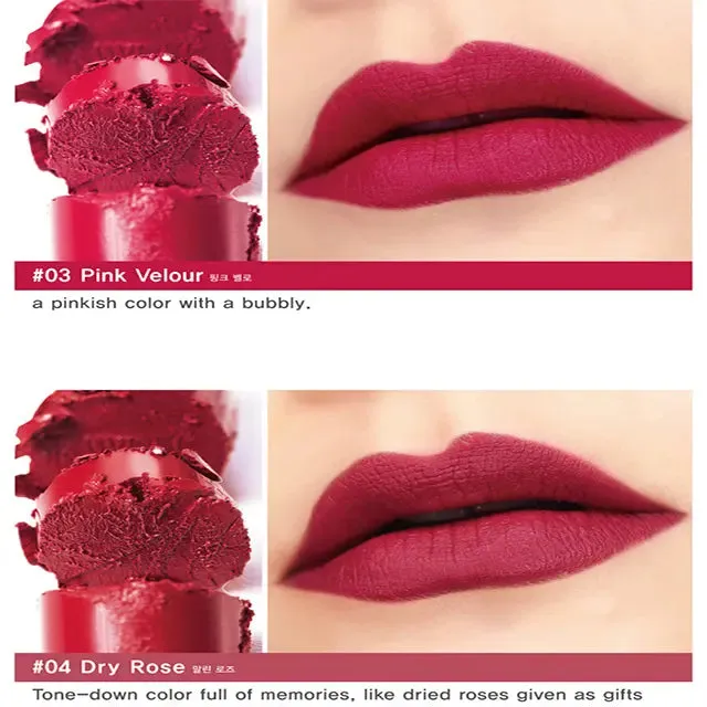 مجموعة مكياج الشفاه غير اللامعة للعناية بالبشرة الكورية - Velvet Coral Korean Skin Care Beauty LIP Matte Makeup Sets