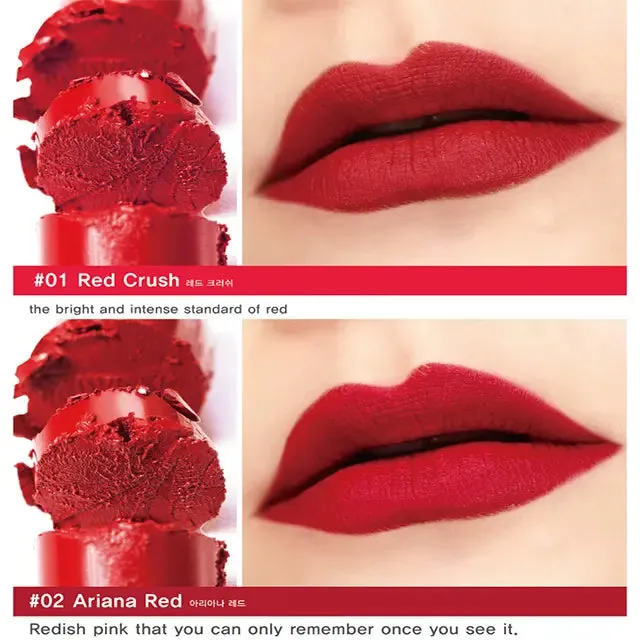مجموعة مكياج الشفاه غير اللامعة للعناية بالبشرة الكورية - Velvet Coral Korean Skin Care Beauty LIP Matte Makeup Sets