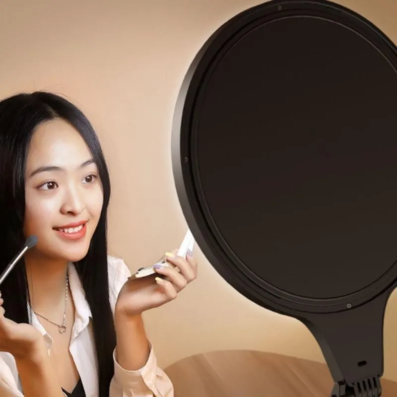 26cm Live Broadcast Beauty Light Bracket - Medium Version & Black Desktop Photography