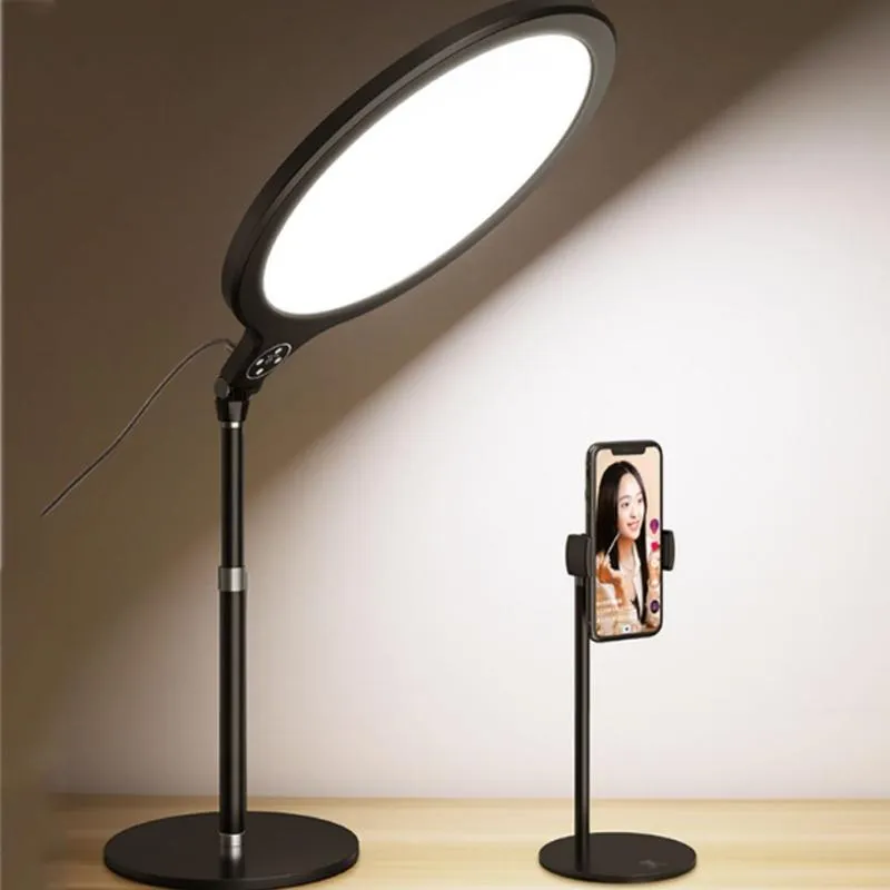 26cm Live Broadcast Beauty Light Bracket - Medium Version & Black Desktop Photography