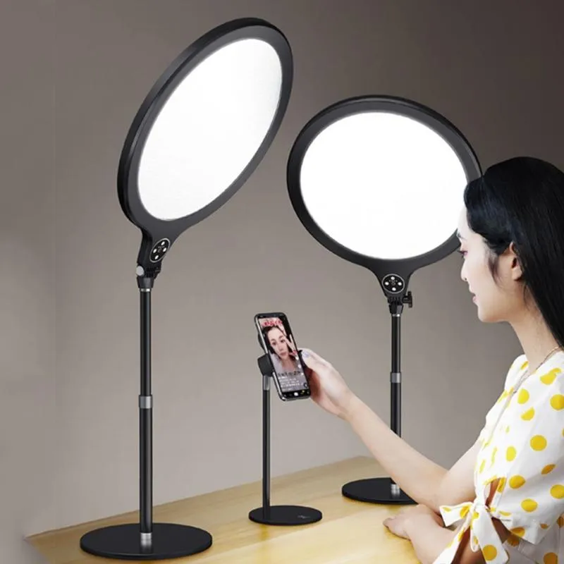 26cm Live Broadcast Beauty Light Bracket with Cooling Bracket - Medium Version Black