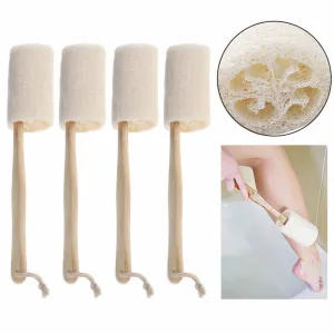 4 Natural Loofah Scrubber Bath Sponge Body Brush Shower Body Skin Exfoliating