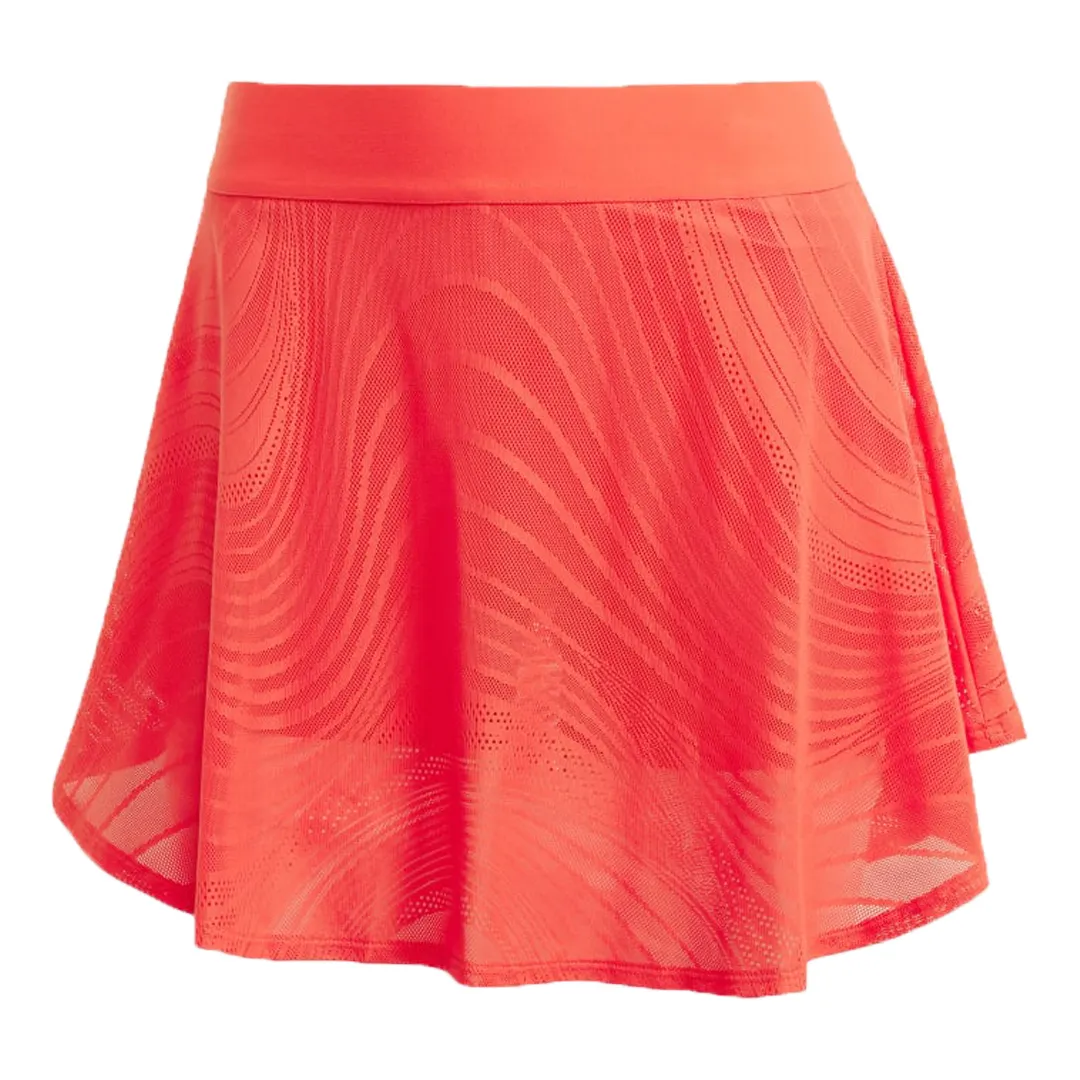 Adidas Tennis Pro Climacool  Print Skirt - Semi Lucid Red