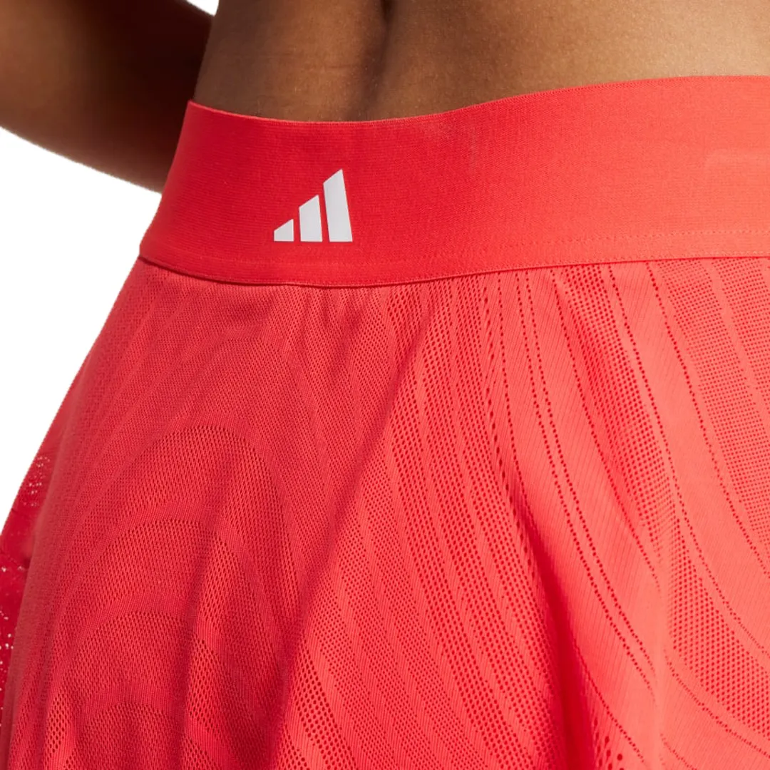 Adidas Tennis Pro Climacool  Print Skirt - Semi Lucid Red