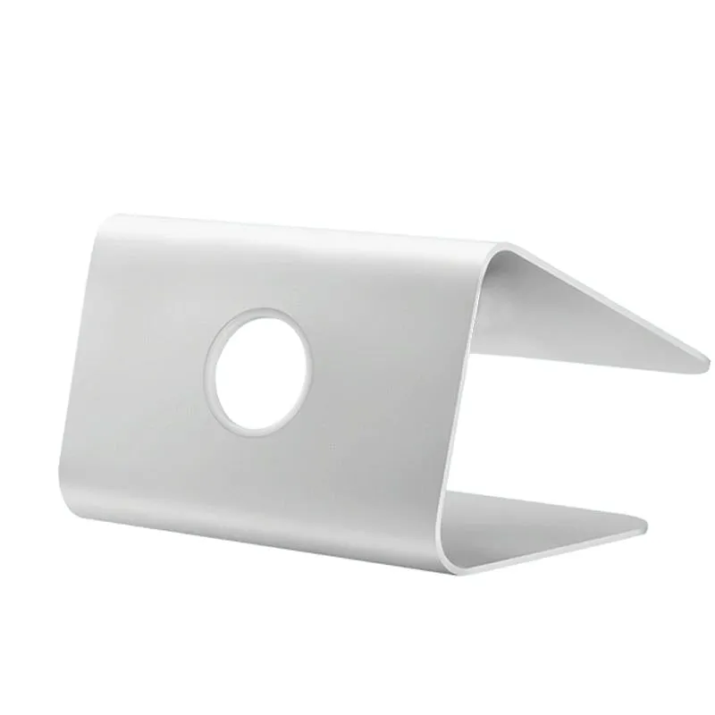 Aluminum Cooling Stand for Mac Ipad and Laptops - Rotating Design Silver