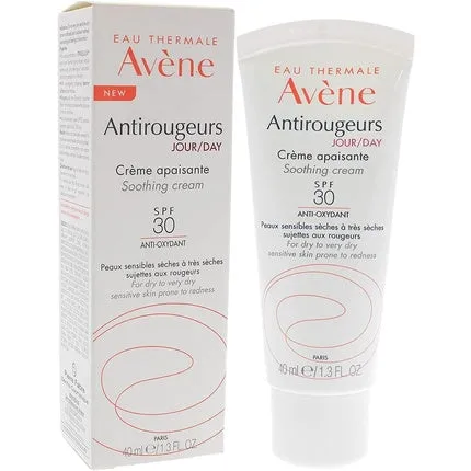 Antirougeurs Day Cream Spf30 Moisturizing Cream for Skin Prone to Redness, 40 ml Avene