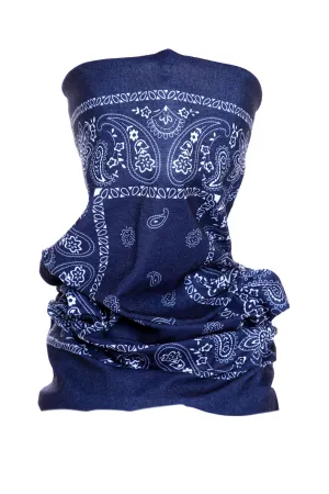 Bandana Sleeve Face Mask - Navy