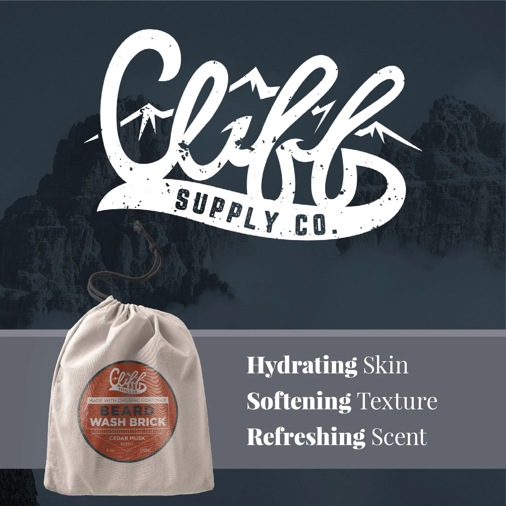 Beard Wash Brick - Cedar Musk
