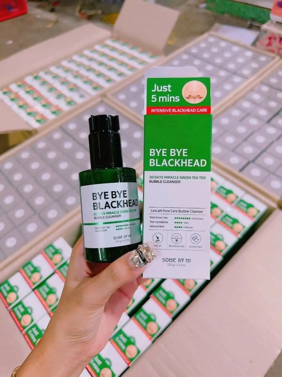 Bye Bye Blackhead 30 Days Miracle Green Tea Tox Bubble Cleanser