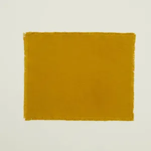 Essential Cotton Placemats Set of 4 (Mustard)