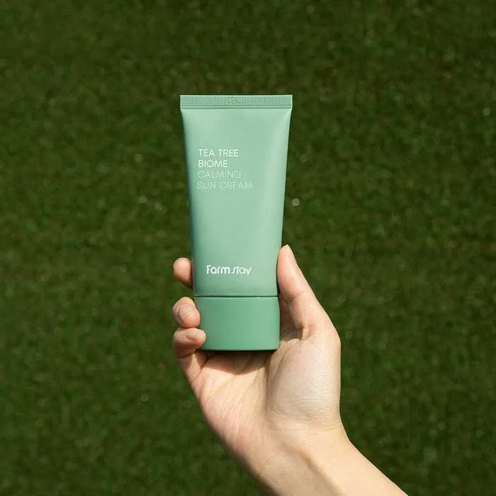 Farmstay Tea Tree Biome Calming Sun Cream 50g