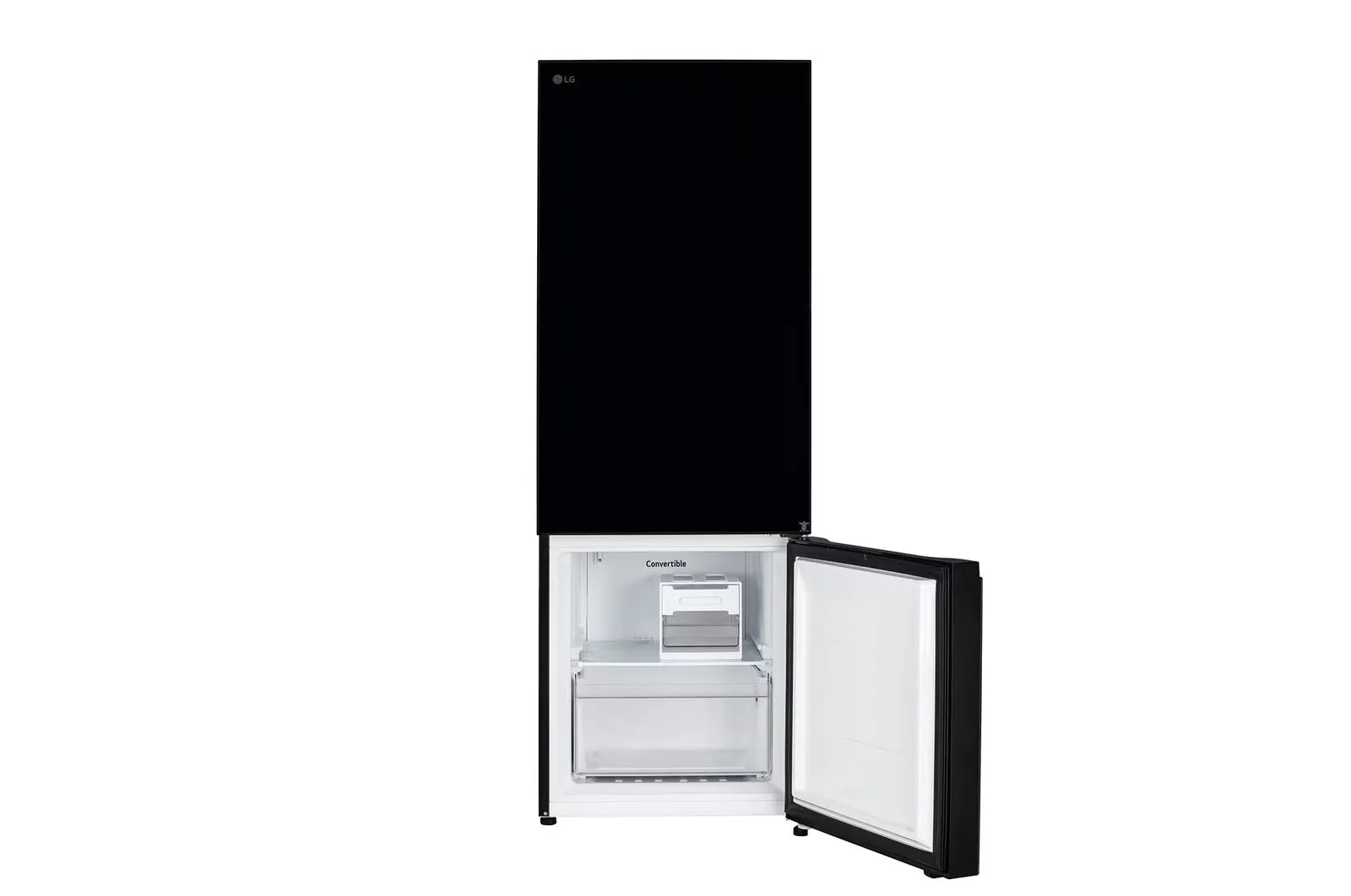 LG GL-B382EBMX 340 L 3 Star Smart Inverter Frost Free Bottom Freezer Refrigerator with Door Cooling , Wi-Fi & Convertible Mode (Black Mirror)