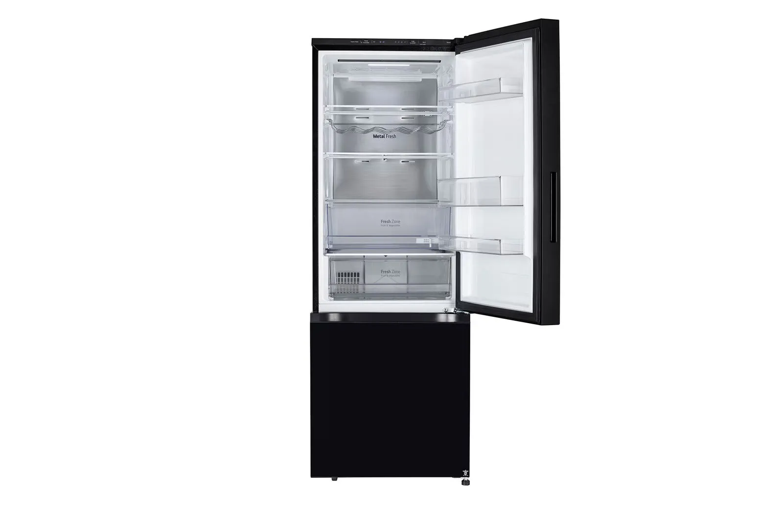 LG GL-B382EBMX 340 L 3 Star Smart Inverter Frost Free Bottom Freezer Refrigerator with Door Cooling , Wi-Fi & Convertible Mode (Black Mirror)