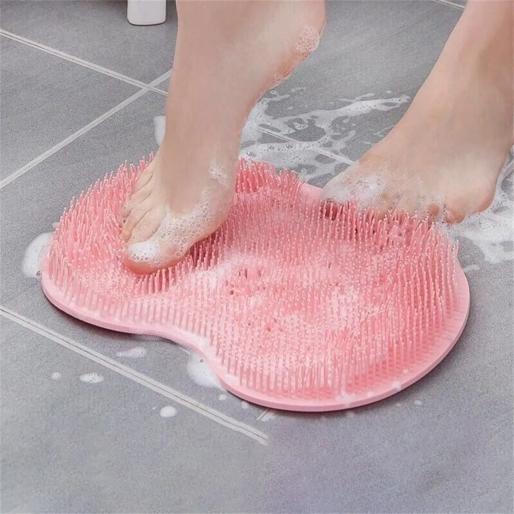 Long-Bristle Mountable Bath Scrubber