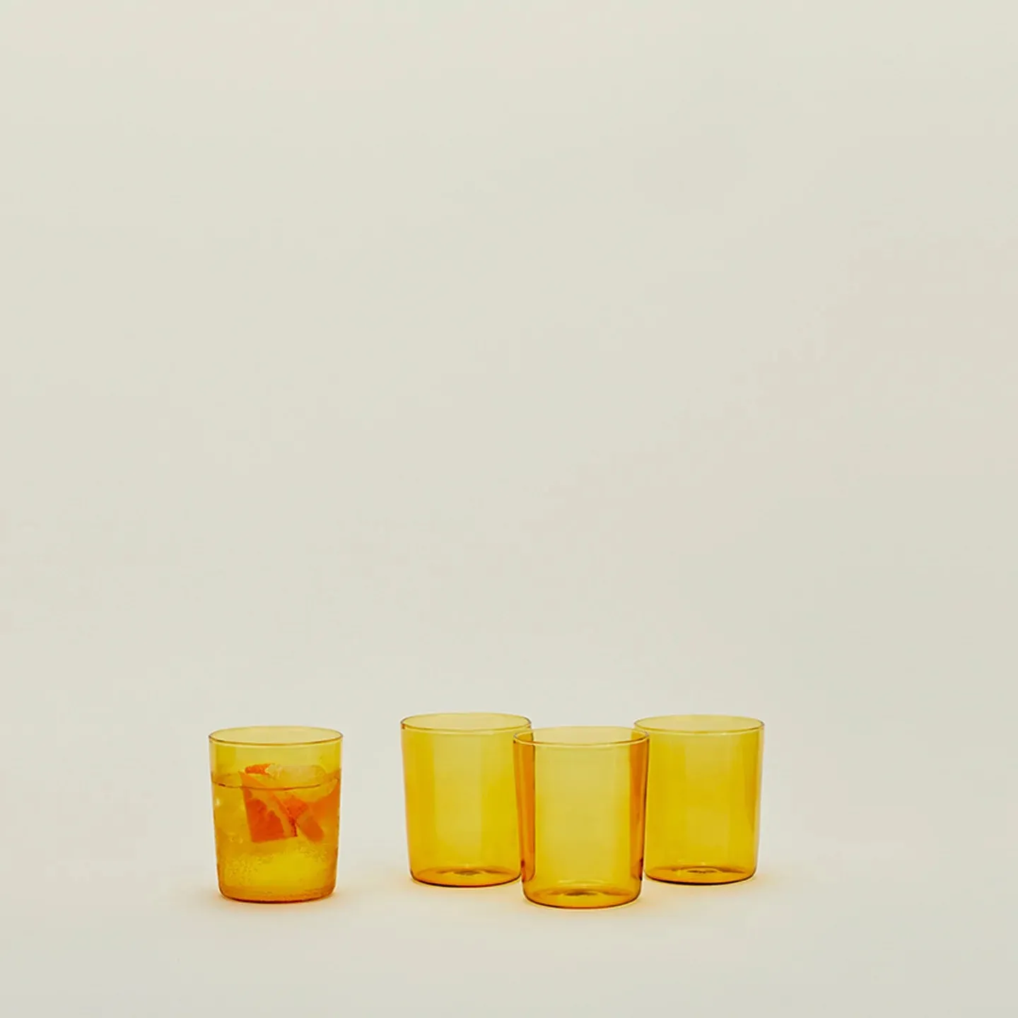 Medium Essential Glassware Set of 4 (Amber)