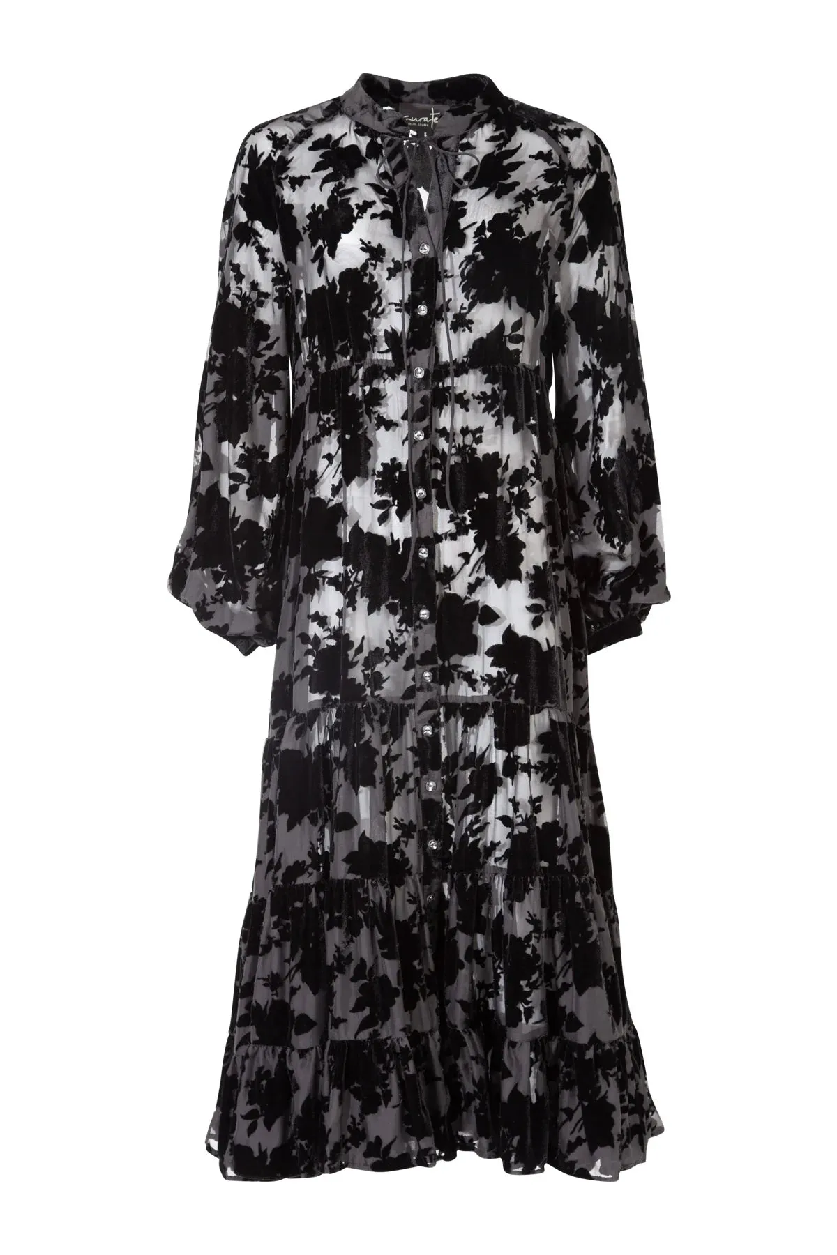 Never Say Tie Dress / Black