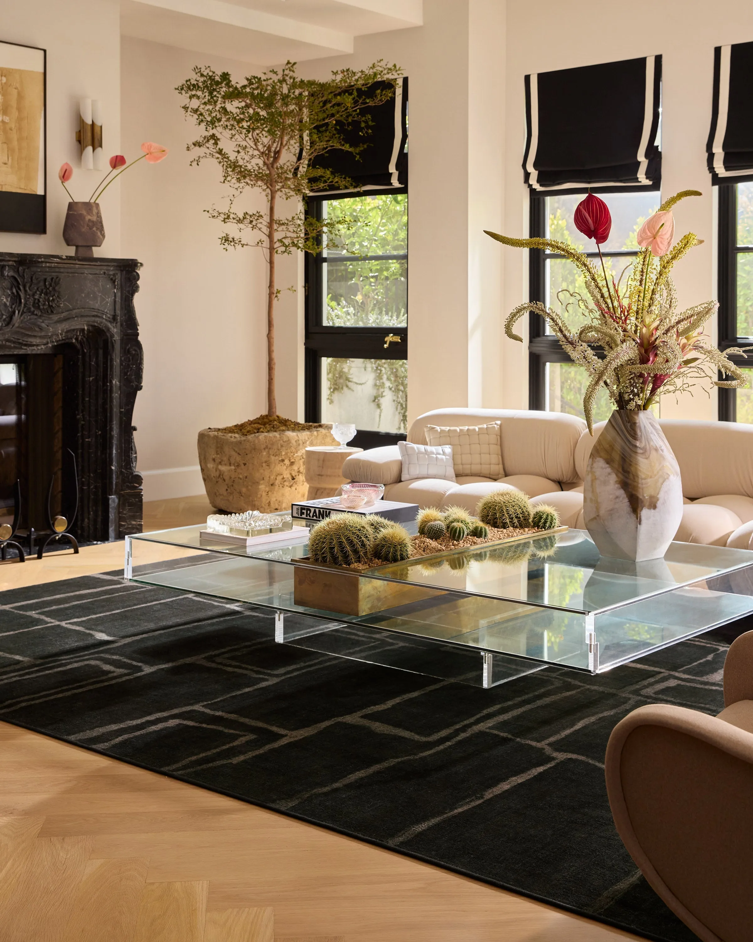 Nina Takesh Alsace Soft Black Rug