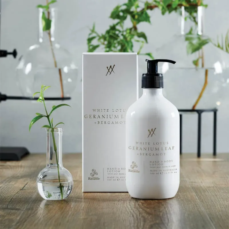 Urban Rituelle White Lotus, Geranium Leaf & Bergamot Hand Body Lotion